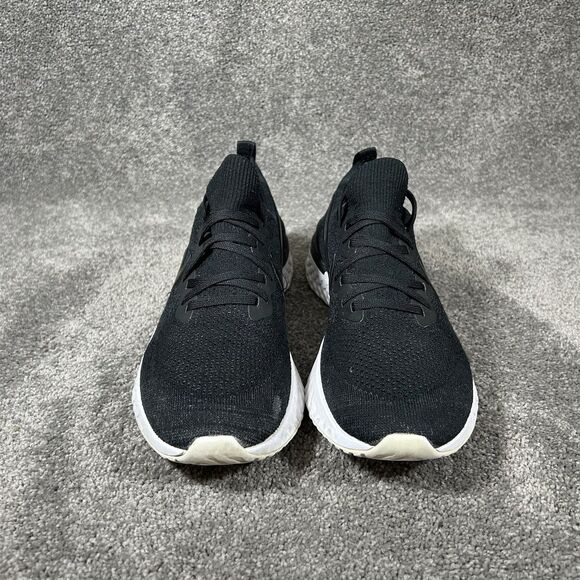 Nike Epic React Flyknit 2 BQ8928-002 Men’s Sz 11 Black White Running Shoes Used main image 5